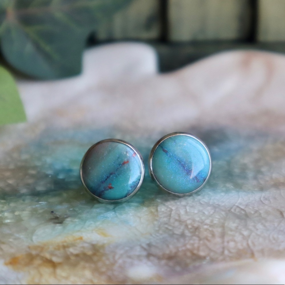 Handmade Polymer Clay Stud Earrings
